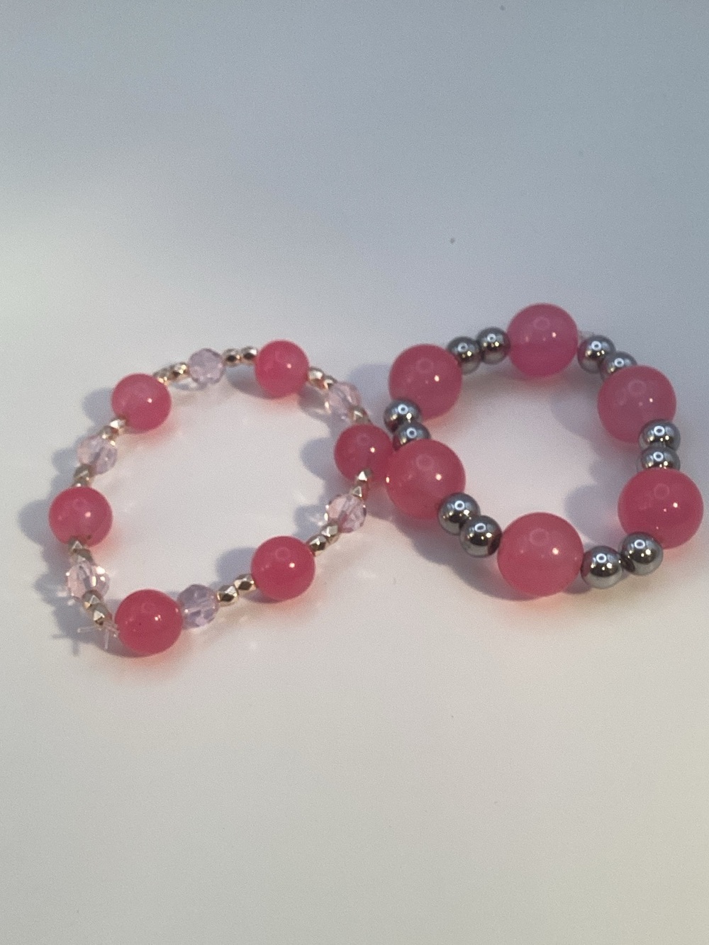 Pink Beaded Stretch Bracelet Set - Women's Jewelry - Picture 7 of 8